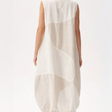 Balloon Hem Patchwork Dress