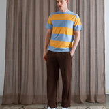 Bold Stripe Crew Pocket Neck Tee
