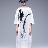 Brushstroke Cocoon Dress