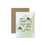 You're A Wonderful Wife! Mother's Day Card - South of London