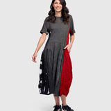 Alyssa Crinkle Cocoon Dress