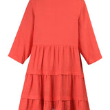 Ruffle My Feathers Dress in Orange