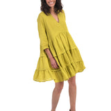 Ruffle My Feathers Dress in Orange