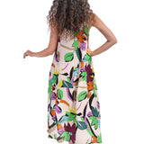 Tropical Floral Tank Dress