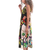 Tropical Floral Tank Dress
