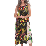 Tropical Floral Tank Dress