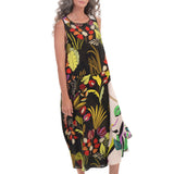 Tropical Floral Tank Dress