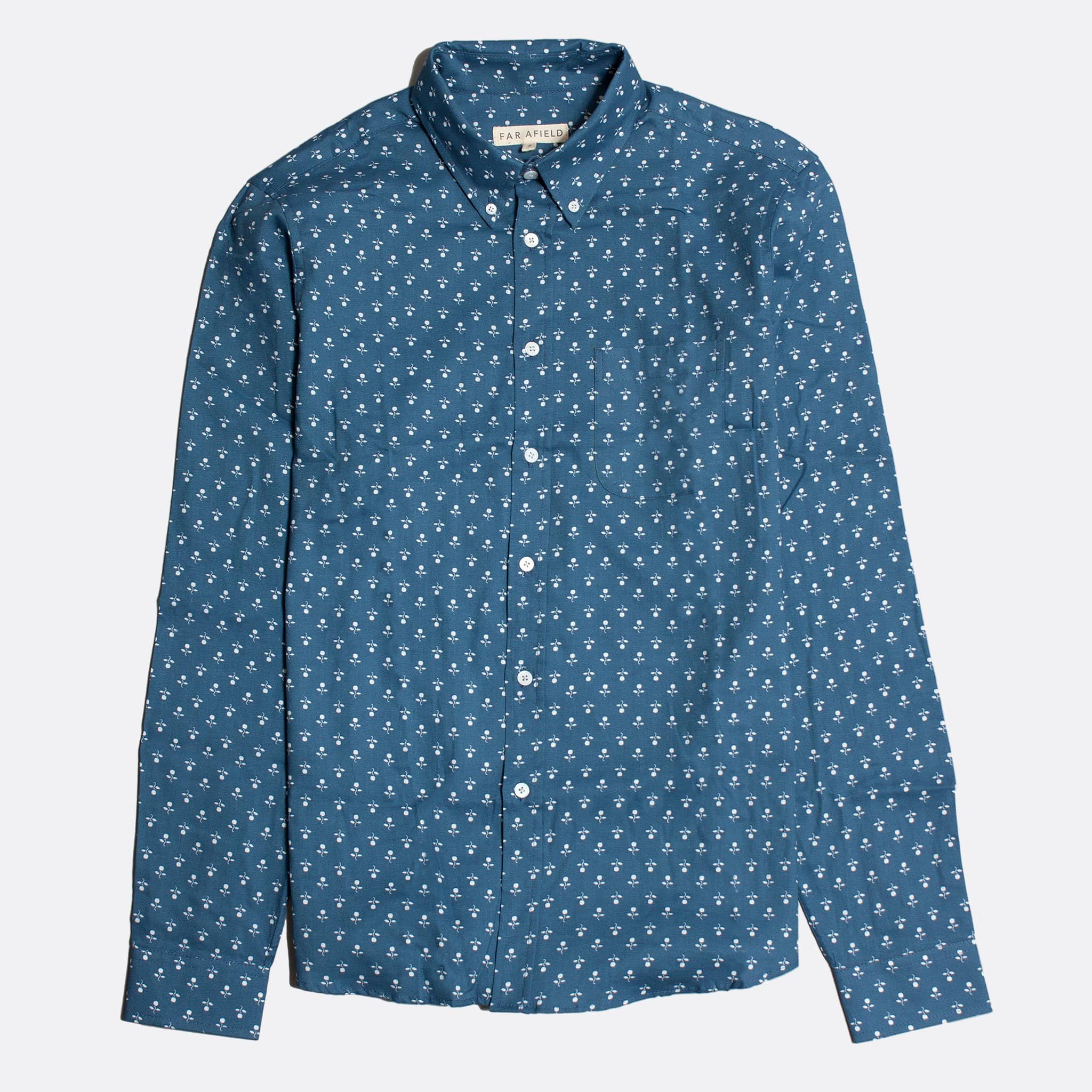 Chambray Mod L/S Shirt - South of London