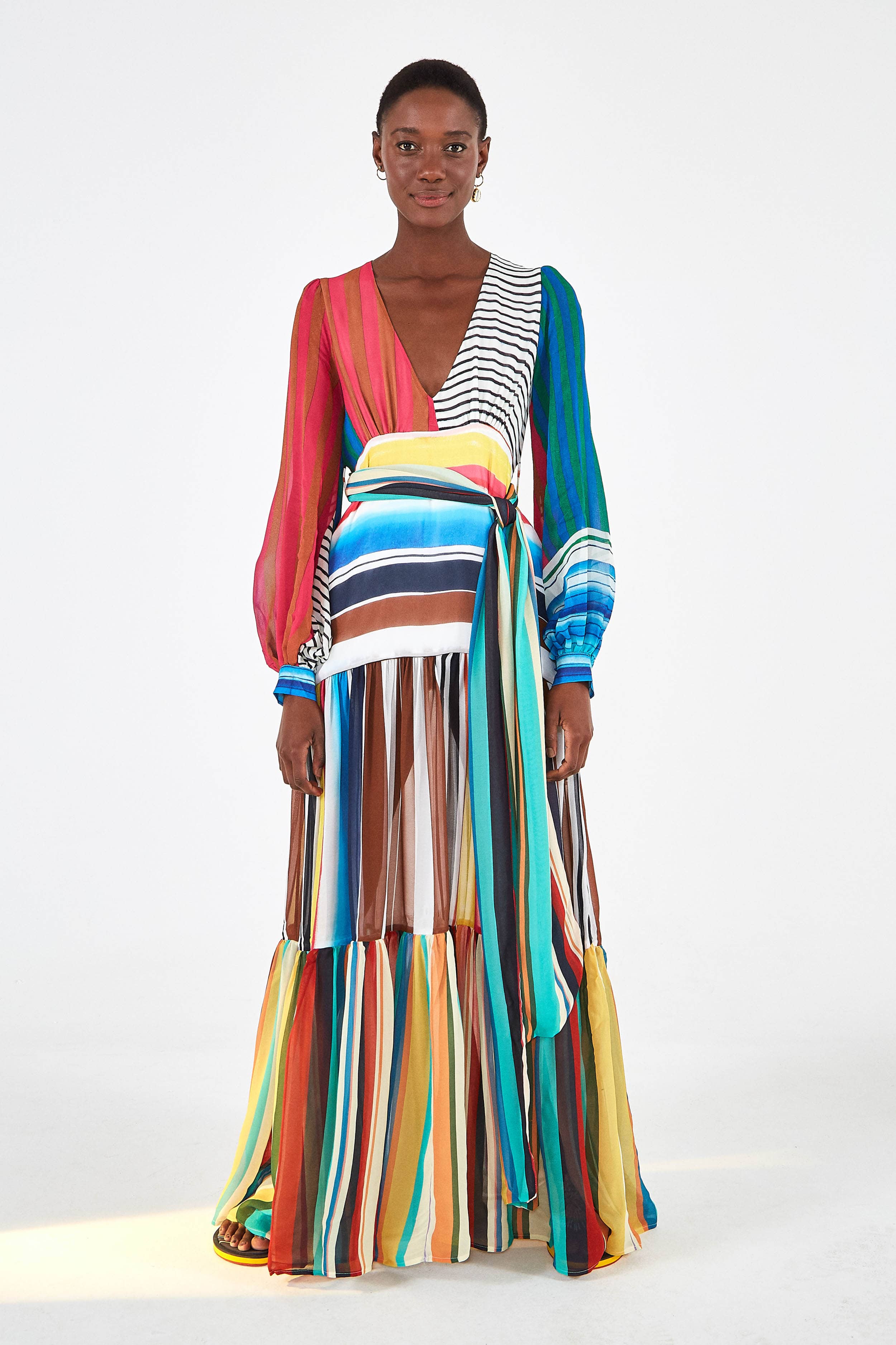 Thalita Stripe Maxi Dress - South of London