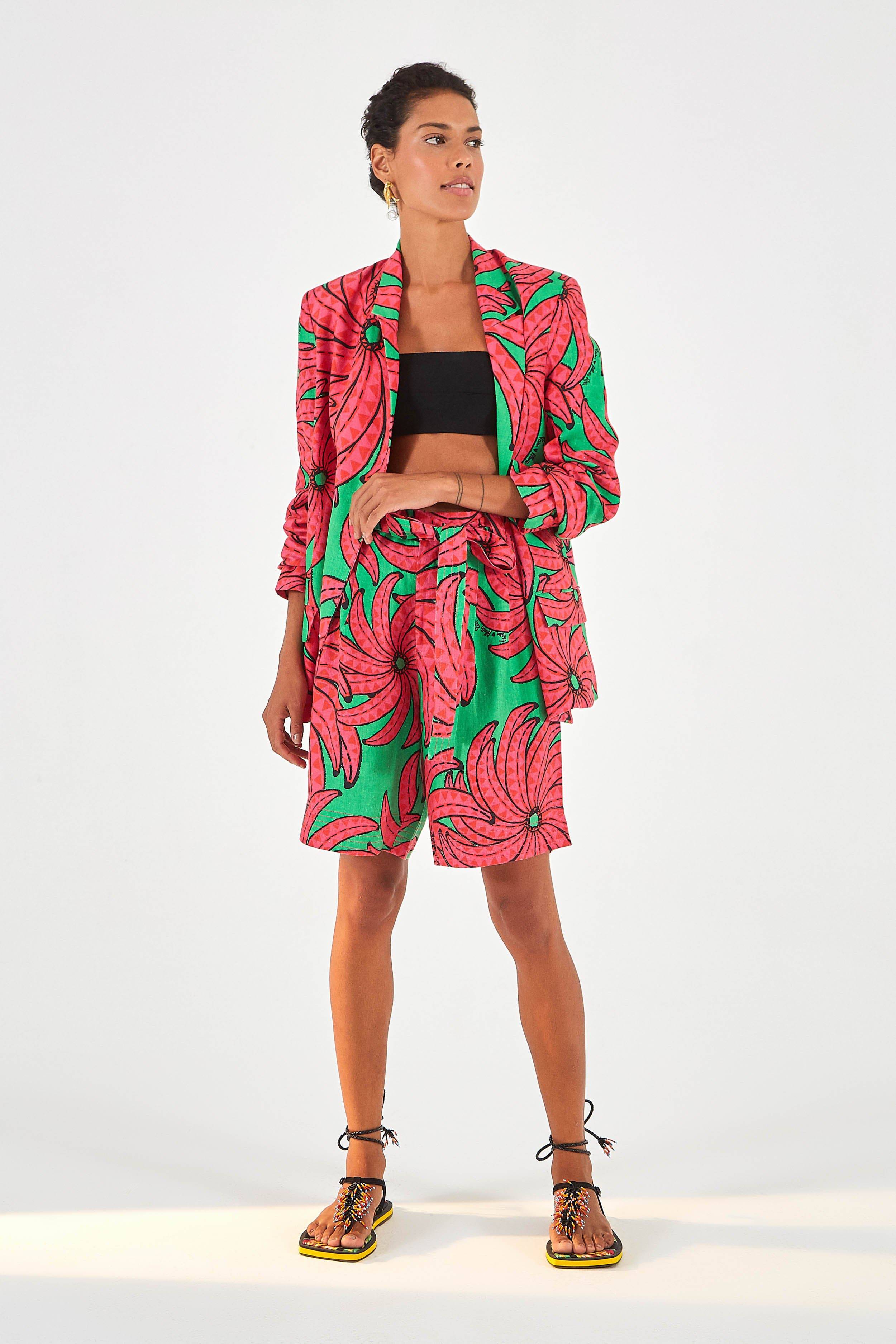 Banana Pitta Linen Shorts - South of London