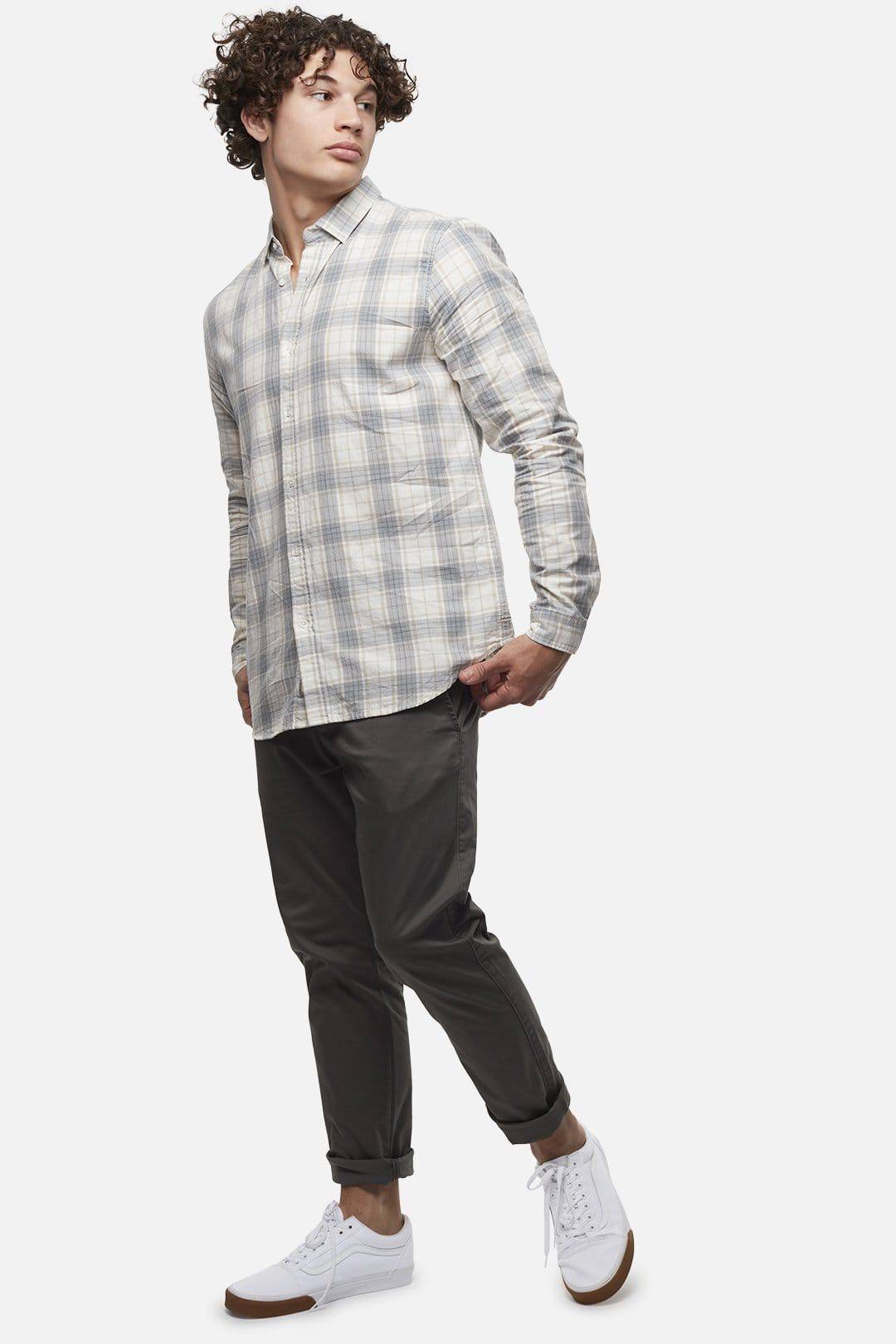 Dark Sage Regular Cuba Chinos - South of London