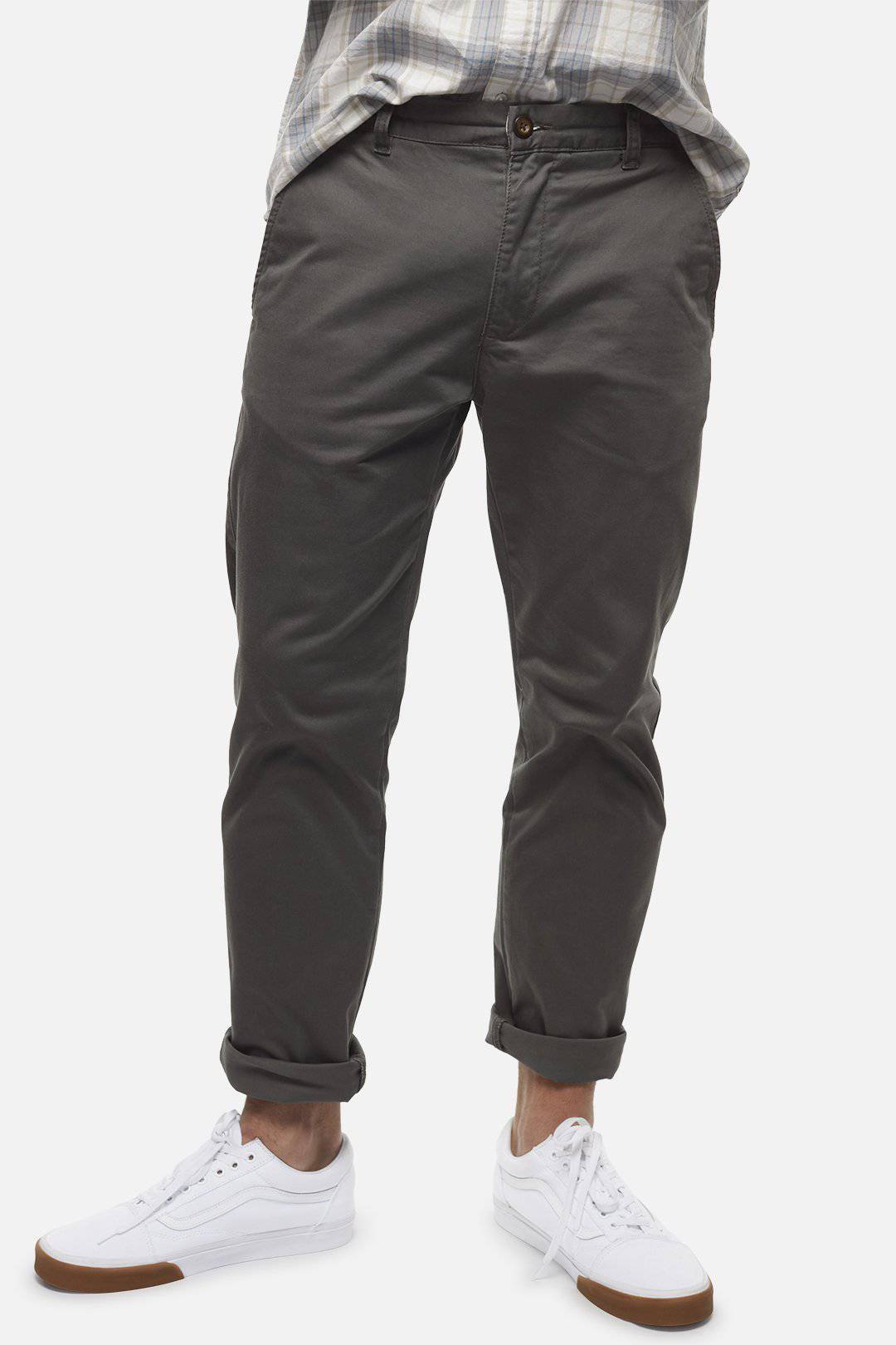 Dark Sage Regular Cuba Chinos - South of London