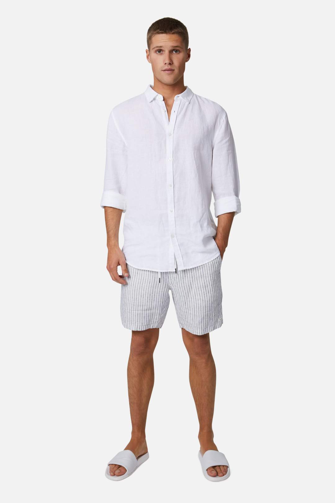The Bellevue Linen Shorts - South of London
