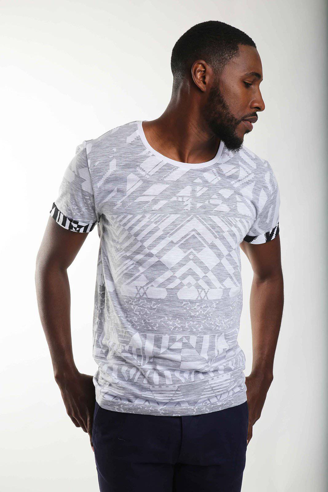 Monochrome Maze Tee - South of London